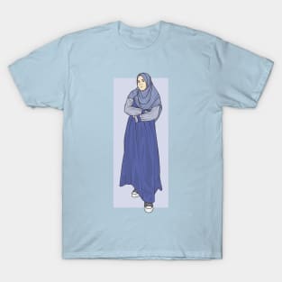 Hijab Girl Blue.Dress T-Shirt